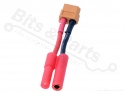 Verloopkabeltje XT60 female - HXT 4mm 